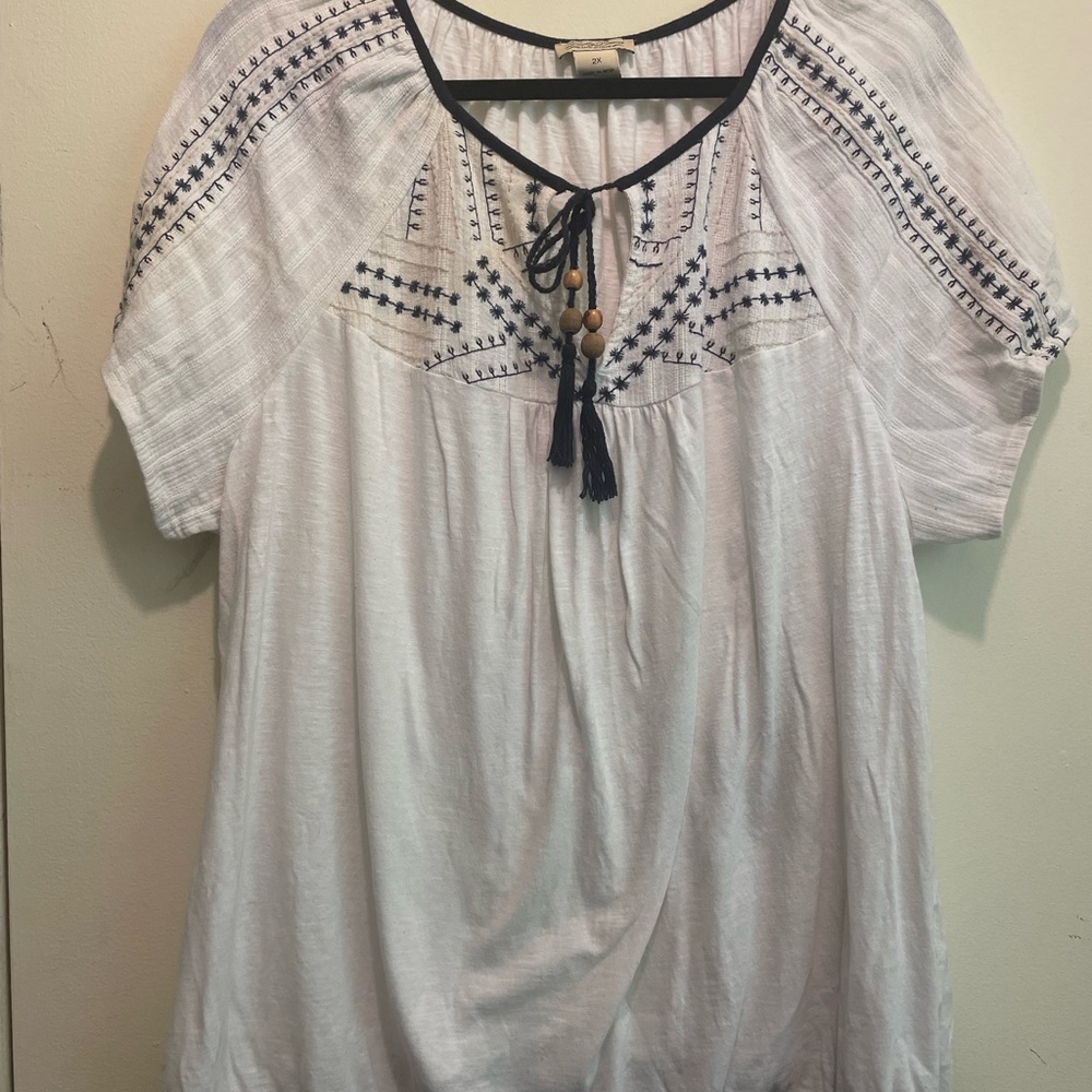 Lucky brand plus size 2x short sleeve shirt